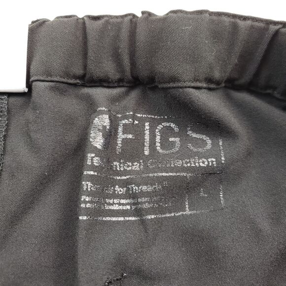 Figs Pisco Scub Pants Mens Large Black Drawstring Stretch Technical Collection - Picture 4 of 9